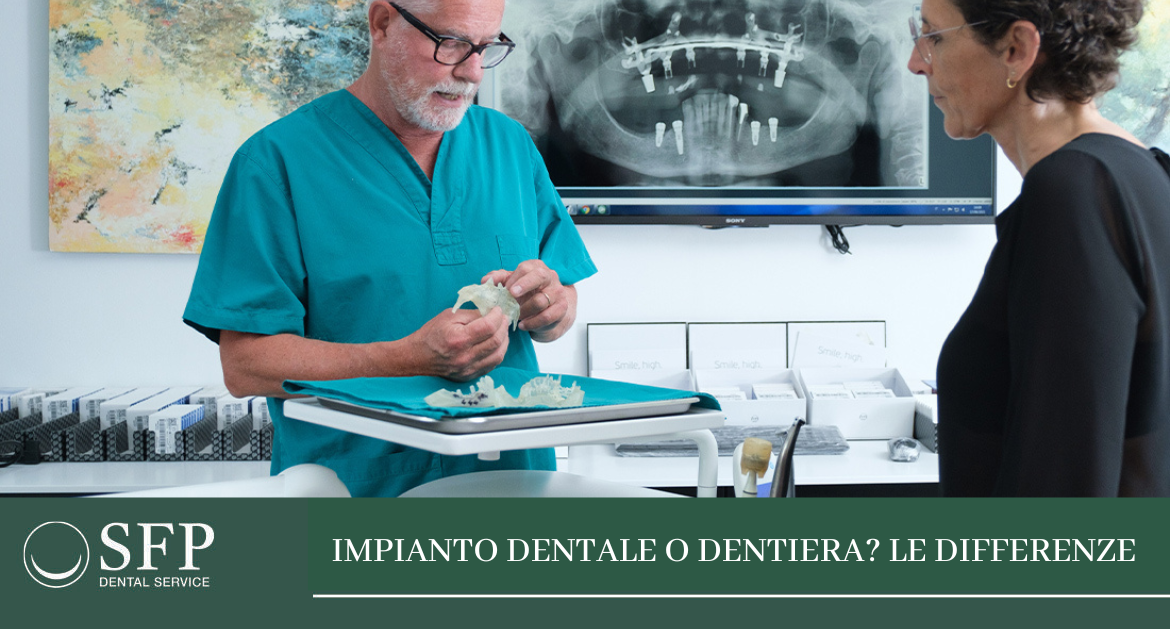 impianto dentale o dentiera